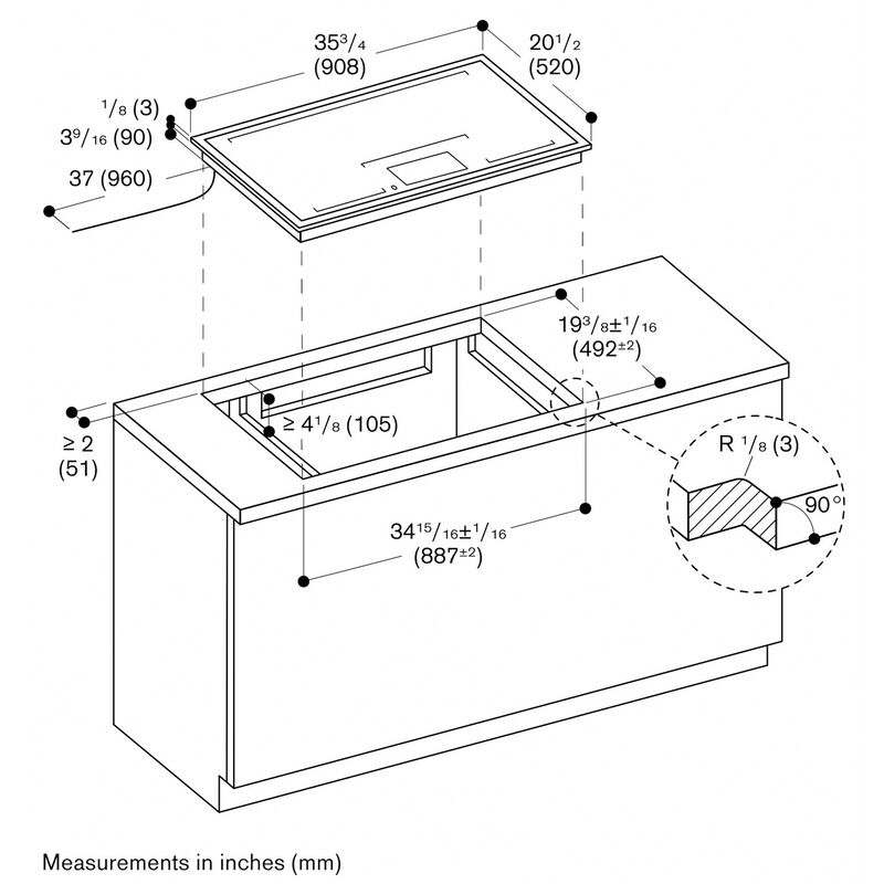 Gaggenau Vario 400 Series 36 in. 1-Burner Smart Induction Cooktop with Simmer Burner & Power Burner - Stainless Steel, , hires