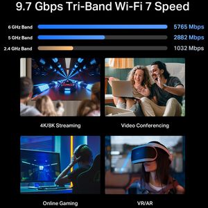 TP Link Archer BE9700 Tri-Band Wi-Fi 7 Router, , hires