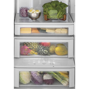GE Profile 42 in. 24.5 cu. ft. Built-In Smart Counter Depth Side by Side Refrigerator with Ice & Water Dispenser - Stainless Steel, , hires