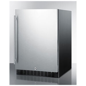 Summit 24 in. 4.6 cu. ft. Built-In/Freestanding Beverage Center with Adjustable Shelves & Digital Control - Stainless Steel, , hires