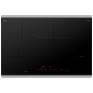 Bosch 800 Series 30 in. 4-Burner Smart Induction Cooktop with Simmer Burner & Power Burner - Black with Stainless Steel, , hires