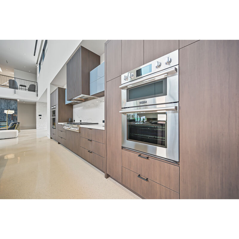 Signature Kitchen Suite 30 in. 6.4 cu. ft. Smart Speed/ Steam Electric Microwave/Wall Oven Combo with True European Convection & Sensor Cooking - Stainless Steel, , hires