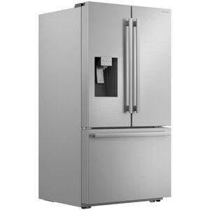 Sharp 36 in. 28.9 cu. ft. Garage-Ready French Door Refrigerator with Ice & Water Dispenser - Stainless Steel, , hires