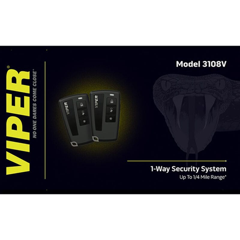 Viper 1-Way Security System w PC Richard Installation, , hires