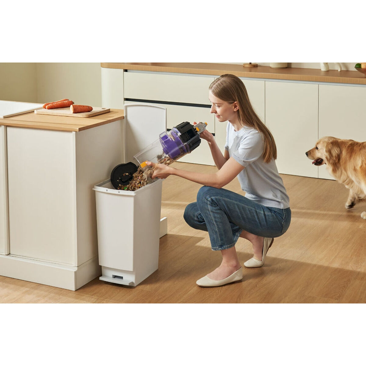 Eureka PowerSpeed Light-Weight Bagless Pet Upright Vacuum with 4