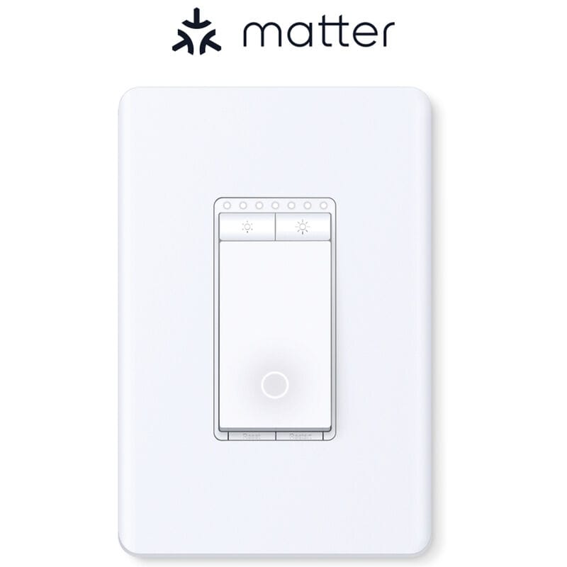 TP-Link - Tapo Smart Wi-Fi Light Dimmer Switch with Matter - White, , hires