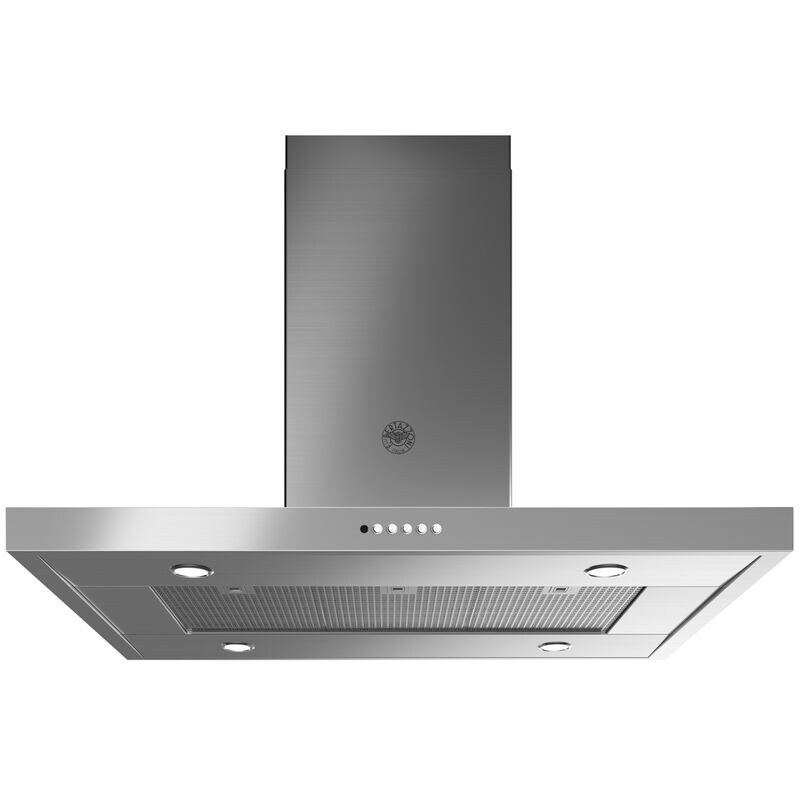 Bertazzoni 42 in. Convertible Chimney Style Range Hood with 600 CFM, 3 Fan Speeds & 4 LED Lights - Stainless Steel, , hires