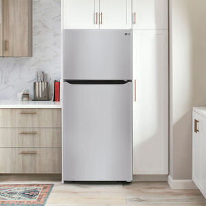 LG 30 in. 20.2 cu. ft. Top Freezer Refrigerator - Stainless Steel, Stainless Steel, hires