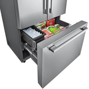 LG Studio 36 in. 26.5 cu. ft. Smart Counter Depth French Door Refrigerator with Internal Water Dispenser - PrintProof Stainless Steel, PrintProof Stainless Steel, hires