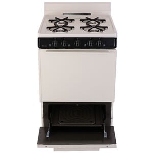 Premier 24 in. 3 cu. ft. Gas Range with Open Burners - Bisque, Bisque, hires