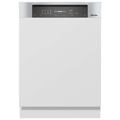 Miele 24 in. Built-In Dishwasher with Front Control, 40 dBA Sound Level, 16 Place Settings, Wash Cycles & Sanitize Cycle - Custom Panel Ready | G7516SCI