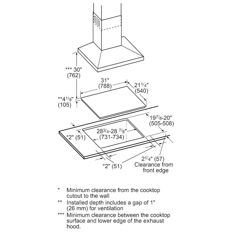 Bosch 500 Series 30 in. 4-Burner Induction Cooktop with Simmer Burner & Power Burner - Black, , hires