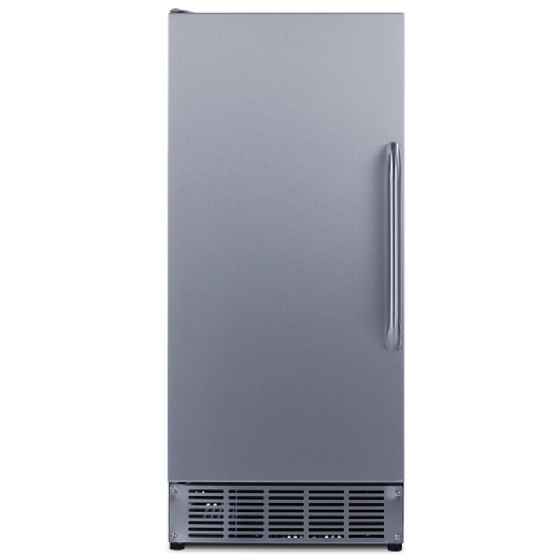 Summit 15 in. Built-In Undercounter Commercial-Use Ice Maker with 25 lb. Ice Storage, Auto-Defrost & Digital Control - Stainless Steel, , hires