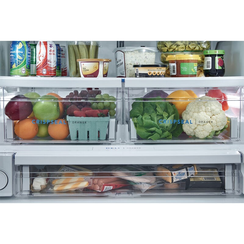 Frigidaire 36 in. 27.8 cu. ft. French Door Refrigerator with Ice & Water Dispenser - Black Stainless, Black Stainless, hires