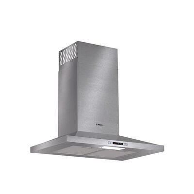 Bosch 300 Series 24 in. Convertible Chimney Style Range Hood with 300 CFM, 3 Fan Speeds & 2 LED Lights - Stainless Steel | HCP34E52UC
