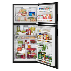 Maytag 30 in. 18.2 cu. ft. Top Freezer Refrigerator - Black, Black, hires
