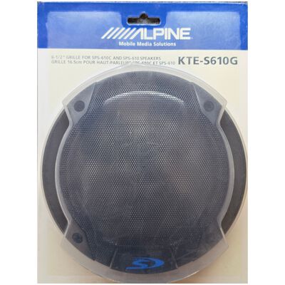 Alpine Grille for Select Alpine 6.50 in. Speakers (2-Pack) | KTE-S610G
