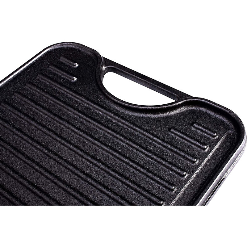 Victoria Cast Iron Reversible Rectangular Griddle, , hires
