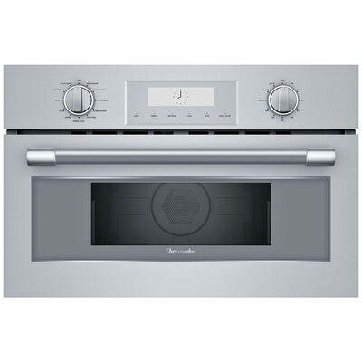 Thermador Professional Series 30 in. 1.6 cu.ft Built-In Microwave with 10 Power Levels & Sensor Cooking Controls - Stainless Steel | MC30WP