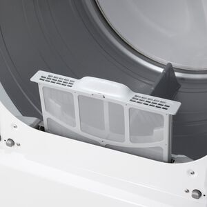 LG 27 in. 7.3 cu. ft. Smart Electric Dryer with EasyLoad Door, AI Sensor Dry, TurboSteam Technology, Sanitize & Steam Cycle - Alpine White, Alpine White, hires