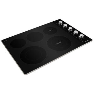 KitchenAid 30 in. 5-Burner Electric Cooktop with Simmer Burner & Power Burner - Stainless Steel, , hires