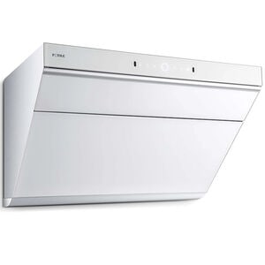 Fotile Slant Vent Series 30 in. Ducted Standard Style Range Hood with 1000 CFM, 4 Fan Speeds & 2 LED Lights - White Glass, , hires
