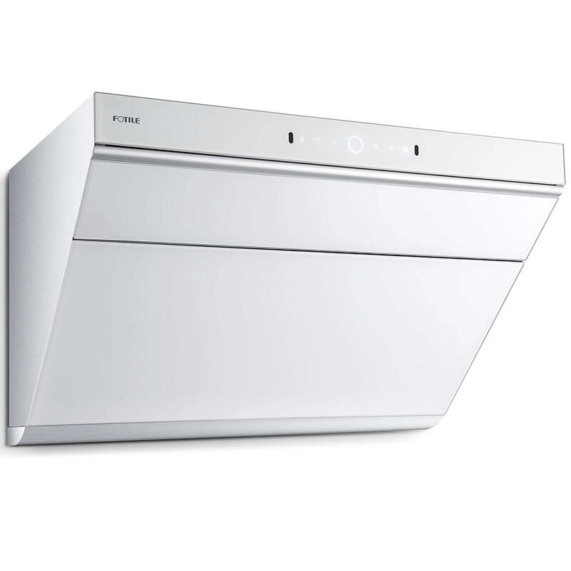 Fotile Slant Vent Series 30 in. Ducted Standard Style Range Hood with 1000 CFM, 4 Fan Speeds & 2 LED Lights - White Glass, , hires