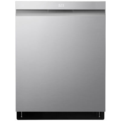 LG 24 in. Smart Built-In Dishwasher with Top Control, 42 dBA Sound Level, 15 Place Settings, 10 Wash Cycles & Sanitize Cycle - PrintProof Stainless Steel | LDPH7972S