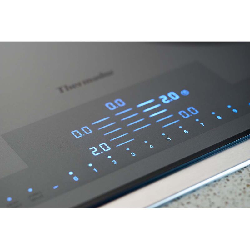 Thermador Masterpiece Series 36 in. Induction 5-Burner Smart Cooktop with Stainless Steel Convenience Frame - Silver Mirror, , hires