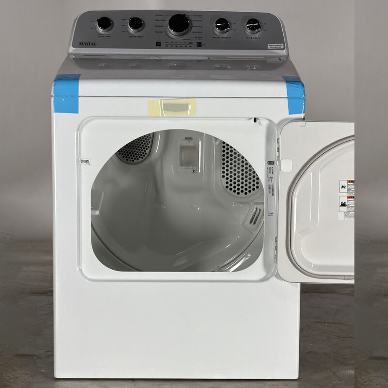 Maytag 29 in. 7.0 cu. ft. Electric Dryer with 9 Dryer Programs, 3 Dry Options & Wrinkle Care - White (Open Box Good Condition), , hires