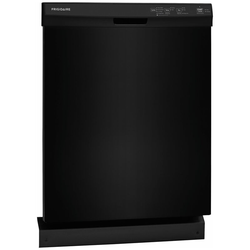 Frigidaire 24 in. Front Control Dishwasher with 54 dBa Sound Level, MaxDry & Pocket - Black, Black, hires
