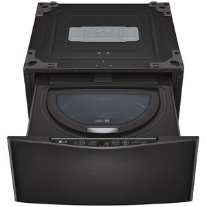 LG SideKick 29 in. 1.0 cu. ft. TwinWash Compatible Pedestal Washer - Black Steel, , hires