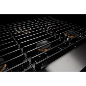 JennAir Noir 36 in. 4-Burner Natural Gas Rangetop with Griddle, Simmer Burner & Power Burner - Stainless Steel, , hires