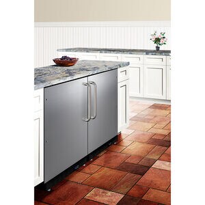 Summit 21 in. 3.5 cu. ft. Left-Hinged Undercounter Refrigerator with Towel Bar Handle - Stainless Steel, , hires