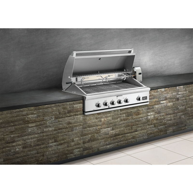 DCS Series 7 48 in. 4-Burner Built-In Natural Gas Grill with Rotisserie & Smoke Box - Stainless Steel, , hires