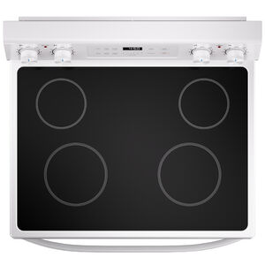 Midea 30 in. 6.3 cu. ft. Electric Range with Radiant Burners - White, White, hires