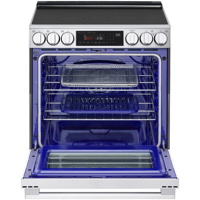 LG 30 in. 6.3 cu. ft. Smart Air-Fry True European Convection Electric Range with Radiant Burners PrintProof Stainless Steel, , hires