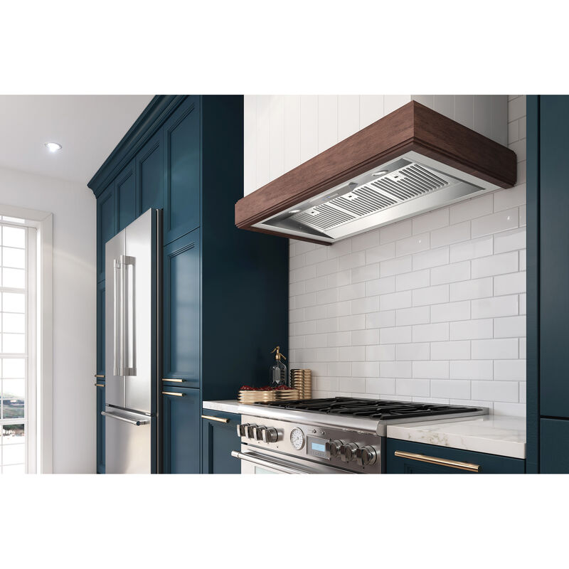 XO 42 in. Convertible Standard Style Range Hood with 600 CFM, 3 Fan Speeds & 2 LED Lights - Stainless Steel, , hires