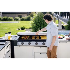 Blackstone Premium 36 in. 4-Burner Built-In Liquid Propane Gas Flat Top Griddle with 763 sq. in. Cooking Surface - Stainless Steel, , hires