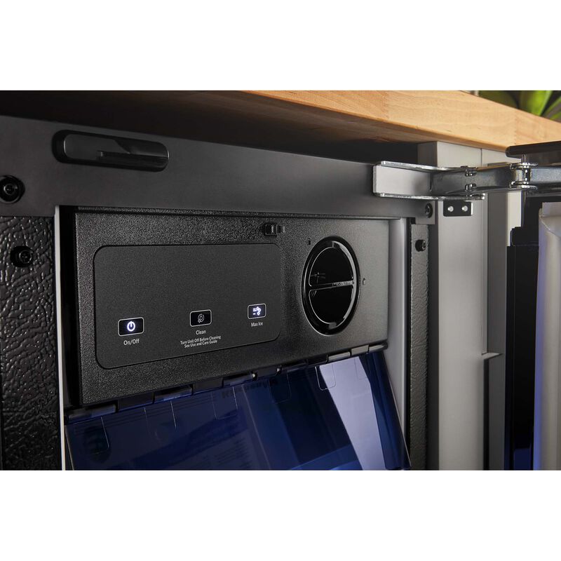 KitchenAid 15 in. Built-In Undercounter Ice Maker with 25 lb. Ice Storage, Auto-Defrost & Digital Control - Stainless Steel with PrintShield Finish, , hires