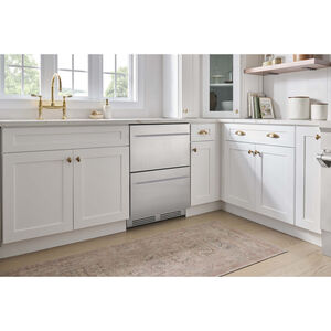 Zephyr Presrv Series 24 in. 5.4 cu. ft. Double Refrigerator Drawers - Stainless Steel, , hires