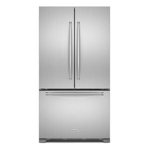 KitchenAid 36 in. 21.9 cu. ft. Counter Depth French Door Refrigerator with Internal Filtered Water Dispenser - Stainless Steel, Stainless Steel, hires