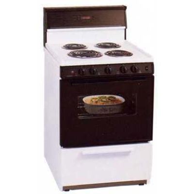 Premier 24 in. 3.0 cu. ft. Oven Freestanding Electric Range with 4 Coil Burners - White | ECK340W
