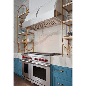 Wolf 46 in. Standard Style Range Hood, Ducted Venting & 2 Halogen Lights - Stainless Steel, , hires