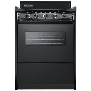 Summit 24 in. 2.9 cu. ft. Electric Range with Coil Burners - Black, , hires