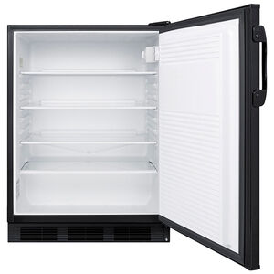 Summit 24 in. 5.5 cu. ft. Undercounter Refrigerator - Black, , hires