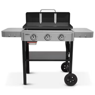 Weber 28 in. Gas Flat Top Griddle with Side Tables - Black | 43310201