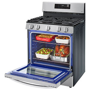 LG 30 in. 5.8 cu. ft. Smart Oven Freestanding Gas Range with 5 Sealed Burners - Stainless Steel, , hires