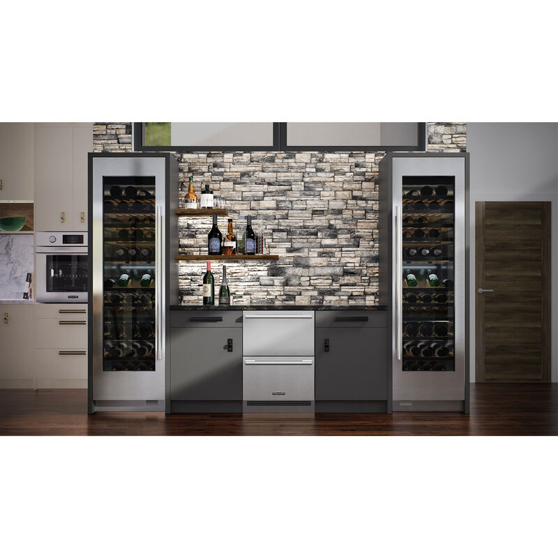 Signature Kitchen Suite 24 in. Built-In 3.4 cu. ft. Smart Refrigerator Drawer - Custom Panel Ready, , hires