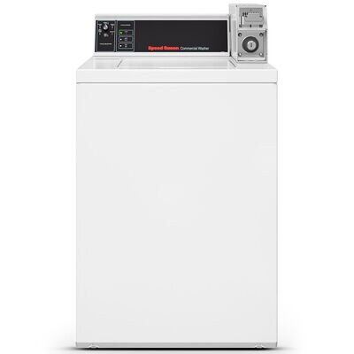 Speed Queen TV4 26 in. 3.1 cu. ft. Commercial Top Load Washer with Agitator - White | TV4000WN